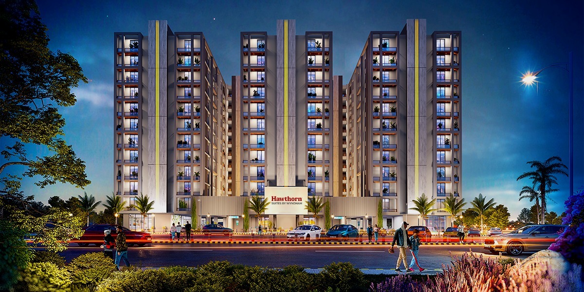 Hawthorn Suites by Wyndham Night View